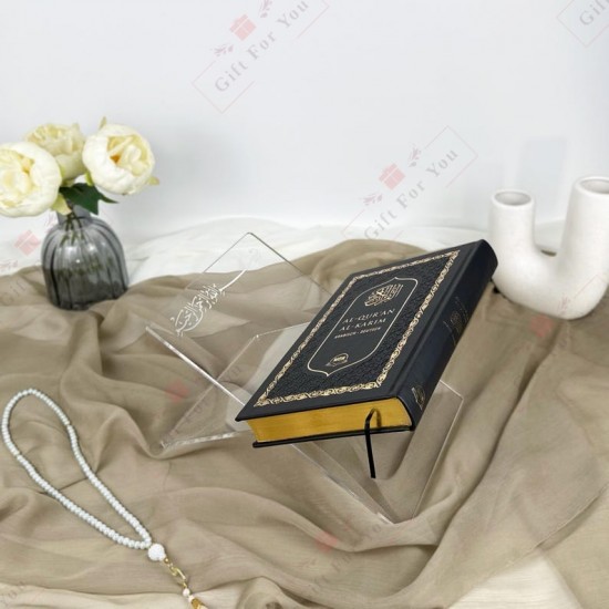 Premium Acrylic Quran Stand (Rehal) – Transparent Islamic Book Holder