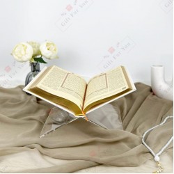 Premium Acrylic Quran Stand (Rehal) – Transparent Islamic Book Holder