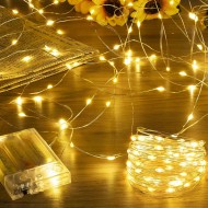 Warm Fairy String Lights - 10 Feet (Battery Operated) 