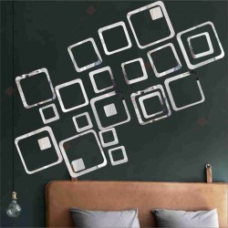 24 Square Mirror Pieces