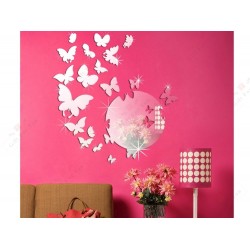 3D Butterflies Mirror Decor