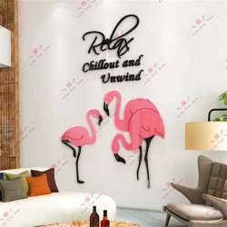 3D Flamingo Wall Decor 3D Flamingo Wall Decor