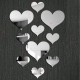 3D Hearts Mirror (10 Pcs)