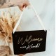 Acrylic Welcome Please Knock Hanging Door Sign