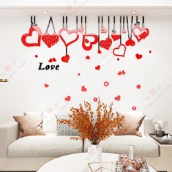 Bridge Girl Hanging Hearts Bridge Girl Hanging Hearts