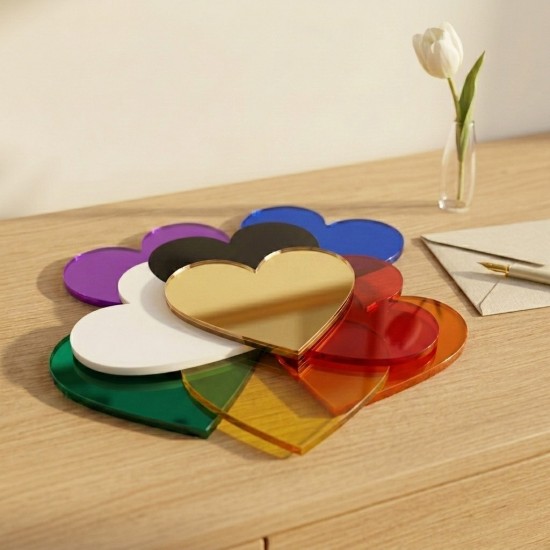 Colorful Hearts (Set of 10 Pieces)