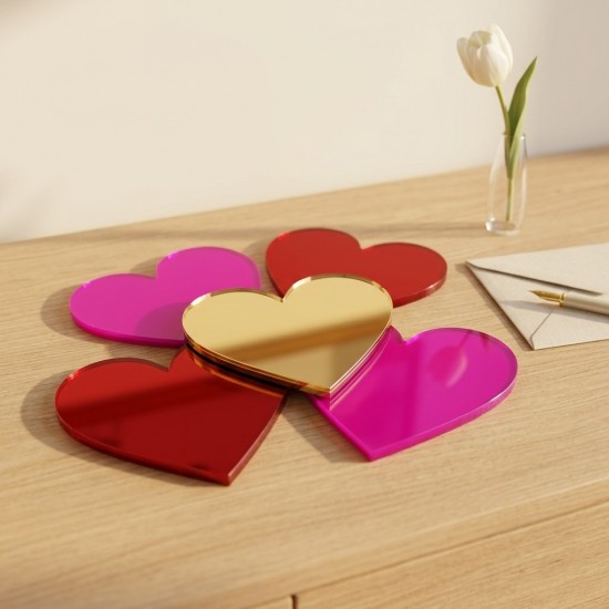 Colorful Hearts (Set of 10 Pieces)