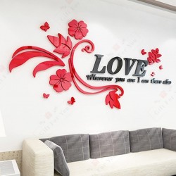 Floral Love Decal Floral Love Decal