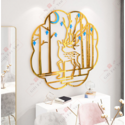 Golden Deer Wall Decor Golden Deer Wall Decor
