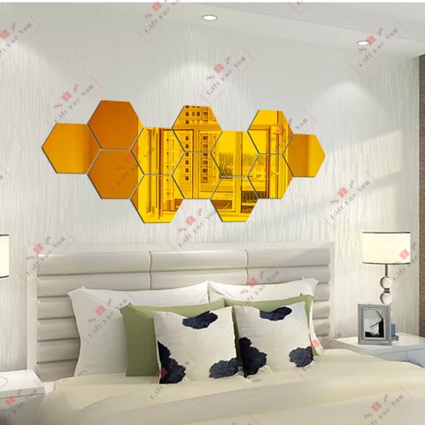 Hexagon Mirror (12 Pieces) Hexagon Mirror (12 Pieces)