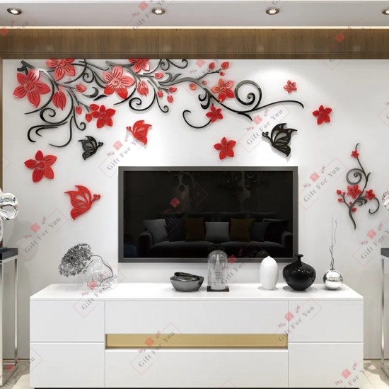 Love Rose Flower 3D Wall Art Love Rose Flower 3D Wall Art