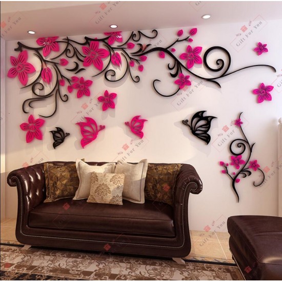 Love Rose Flower 3D Wall Art