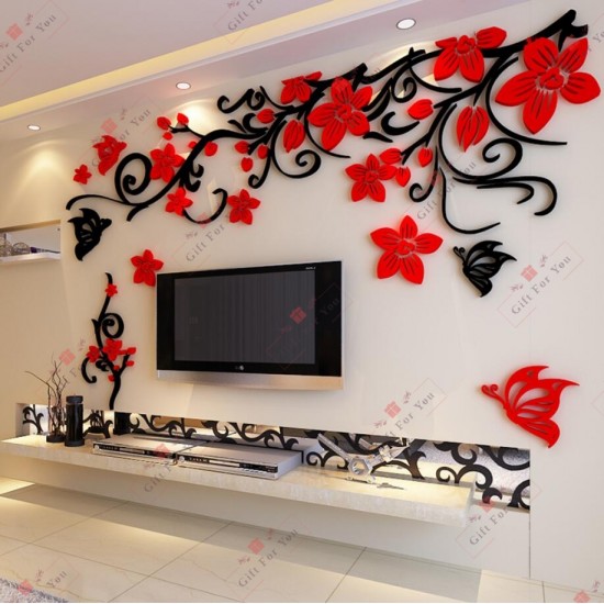 Love Rose Flower 3D Wall Art