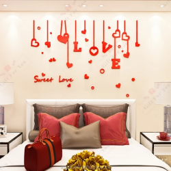 Sweet Love Hanging Hearts