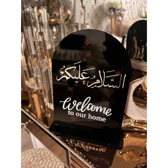Welcome to Our Home Plaque - Table Décor