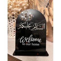 Welcome to Our Home Plaque - Table Décor