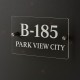 Elegant Acrylic House Number Sign