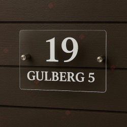 Elegant Acrylic House Number Sign Elegant Acrylic House Number Sign