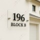 Elegant Acrylic House Number Sign