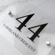 Elegant Acrylic House Number Sign