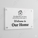 Personalized Acrylic Home Name Plate – Islamic Blessing Design