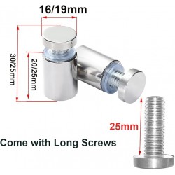 Premium Acrylic Sign Standoff Mounts (Set of 2 pcs)