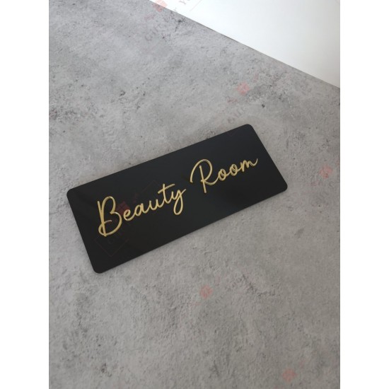 Luxury Acrylic Treatment Room Door Sign – Gold Letter Design