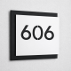 Modern House Number & Name Acrylic Sign Modern House Number & Name Acrylic Sign