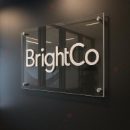 Premium Clear Acrylic Office Name Plate with 3D Letters