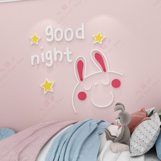 Good Night Bunny Wall Art