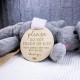 Baby Safety Message Hanging Plaque Baby Safety Message Hanging Plaque