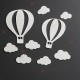 Dreamy Hot Air Balloon & Cloud Wall Décor