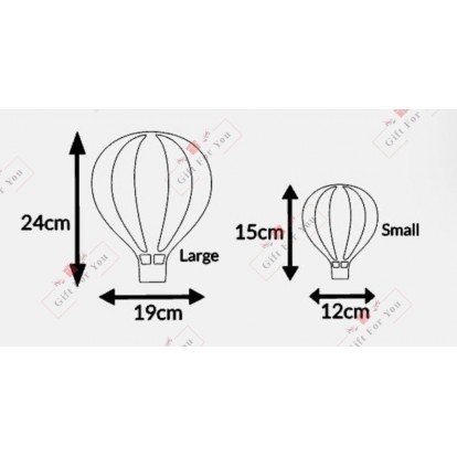 Dreamy Hot Air Balloon & Cloud Wall Décor