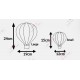 Dreamy Hot Air Balloon & Cloud Wall Décor