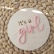 It's a Boy/It's a Girl Wooden Birth Announcement Plaque
