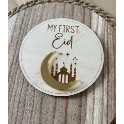 My First Ramadan & Eid Wooden Milestone Plaque