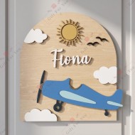 Personalized Airplane Nursery Name Sign Personalized Airplane Nursery Name Sign