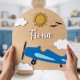 Personalized Airplane Nursery Name Sign