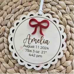 Personalized Wooden Birth Announcement Plaque