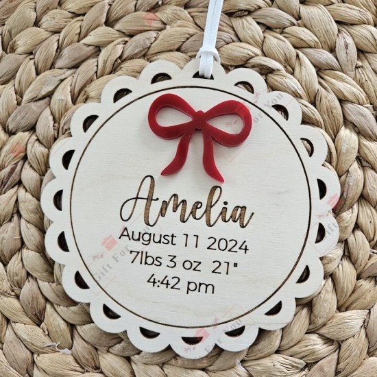Personalized Wooden Birth Announcement Plaque