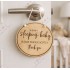 Sleeping Baby Door HangerSign 