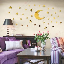 Star with Moon Decor