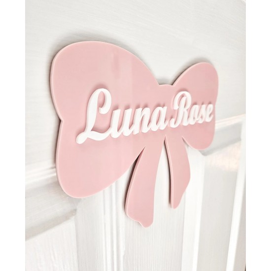 Bow Customized Name Sign Bow Customized Name Sign
