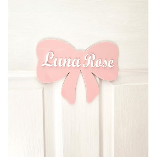 Bow Customized Name Sign Bow Customized Name Sign