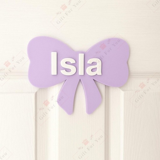 Bow Customized Name Sign Bow Customized Name Sign