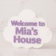 Cloudy Welcome Home Sign Cloudy Welcome Home Sign