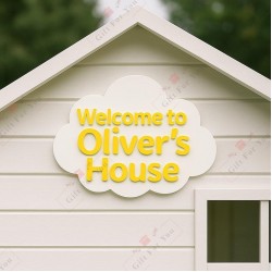 Cloudy Welcome Home Sign Cloudy Welcome Home Sign