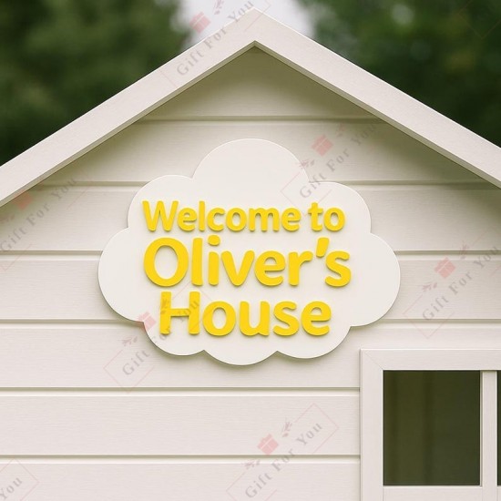 Cloudy Welcome Home Sign Cloudy Welcome Home Sign
