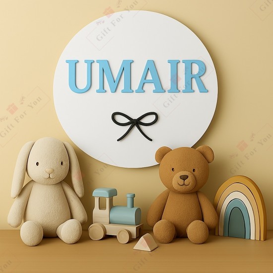 Custom Name Acrylic Wall Circle Custom Name Acrylic Wall Circle