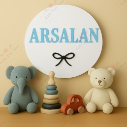 Custom Name Acrylic Wall Circle